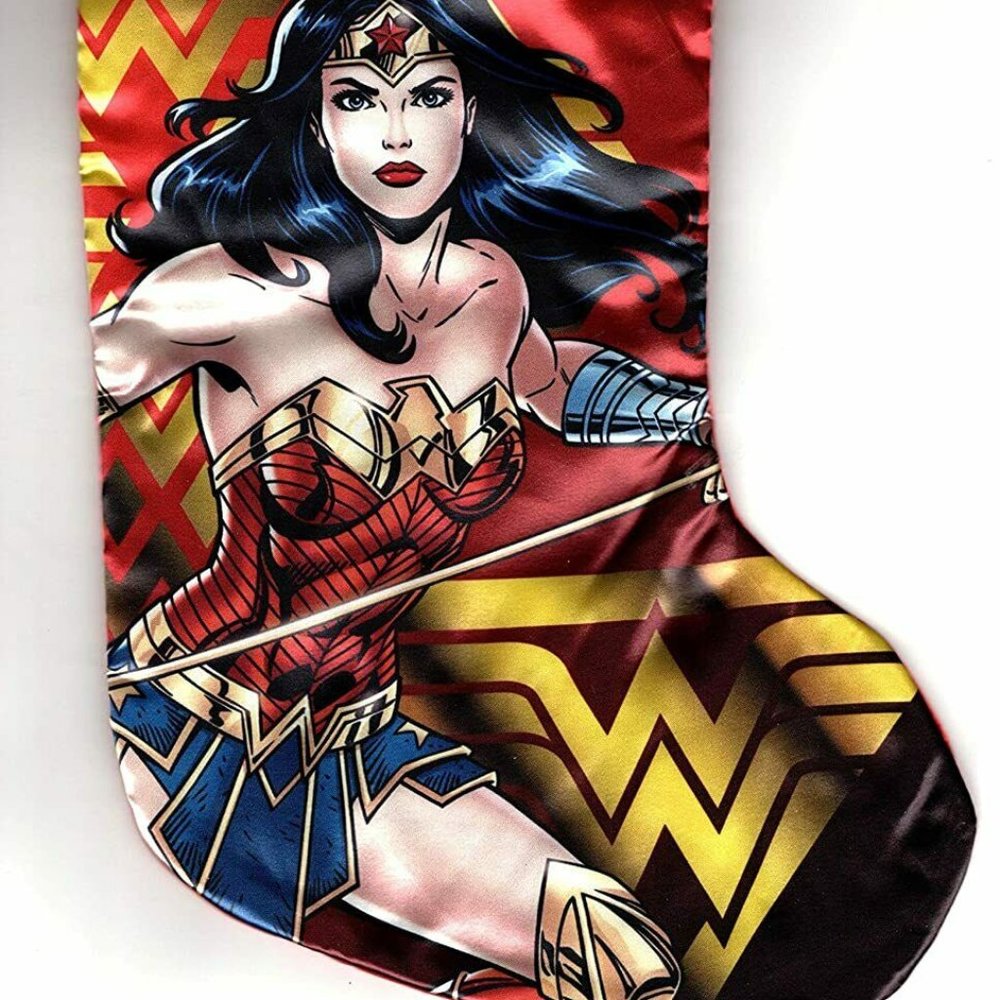 DC Comics Wonder Woman - 18" Full Printed Satin Christmas Stocking with …